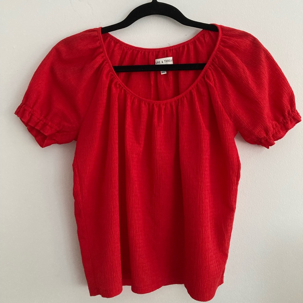Madewell Red Blouse (size xs)